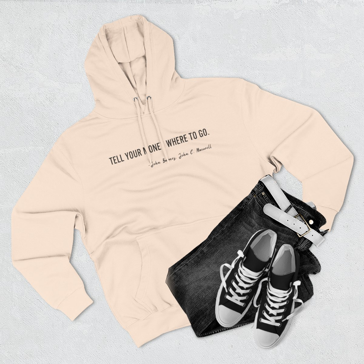 Minimalist Money Quote Hoodie